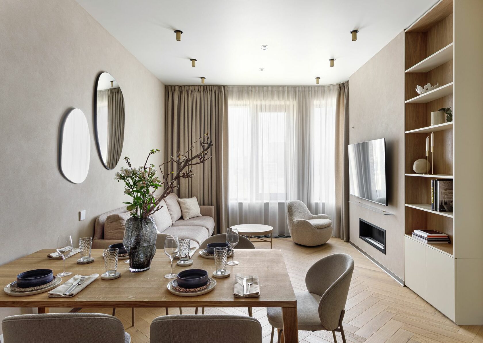 ЖК LEVEL Стрешнево – По проеку Daria Elnikova Interiors