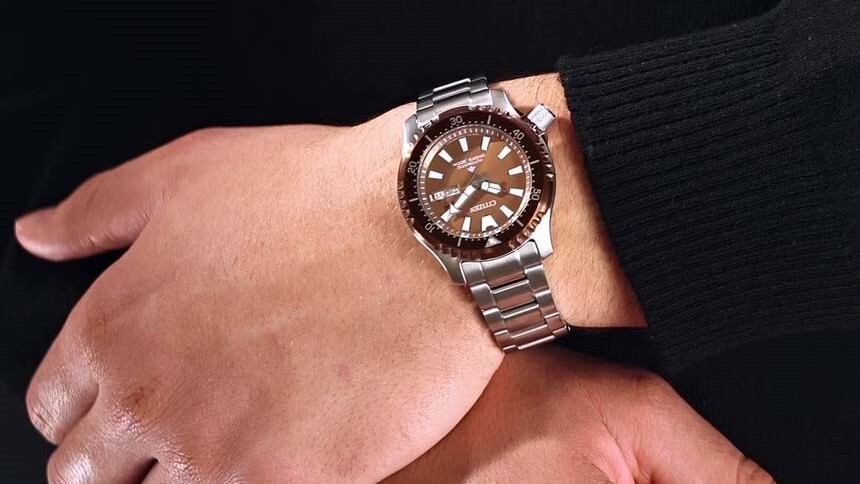 Японские механические наручные часы Citizen NY0164-65X