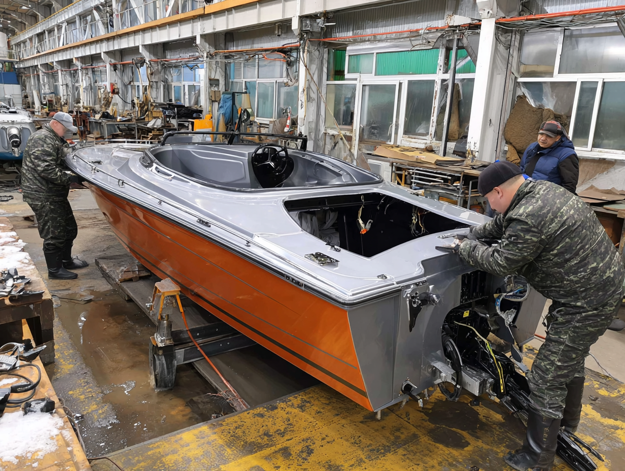 подготовка к установке лодочного мотора