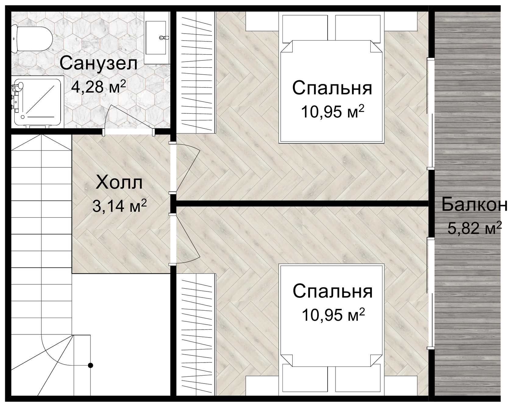 Планировка, 2-й этаж