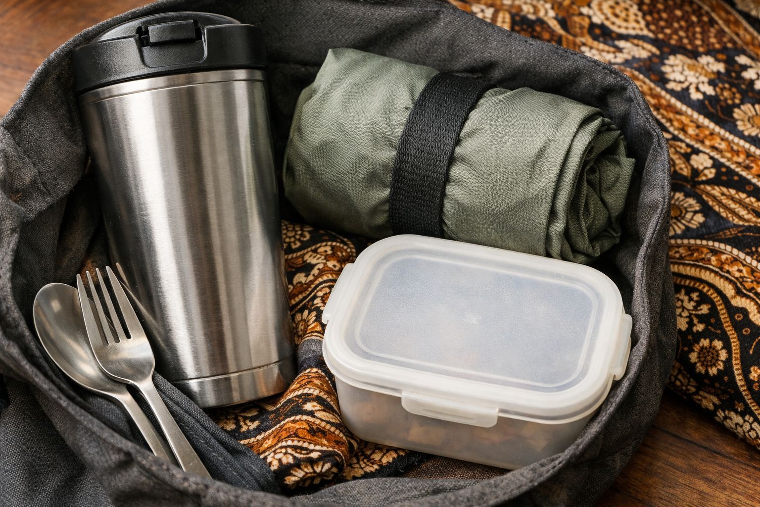 Pesan makanan dengan kemasan minimal tanpa sendok garpu dan sedotan sekali pakai