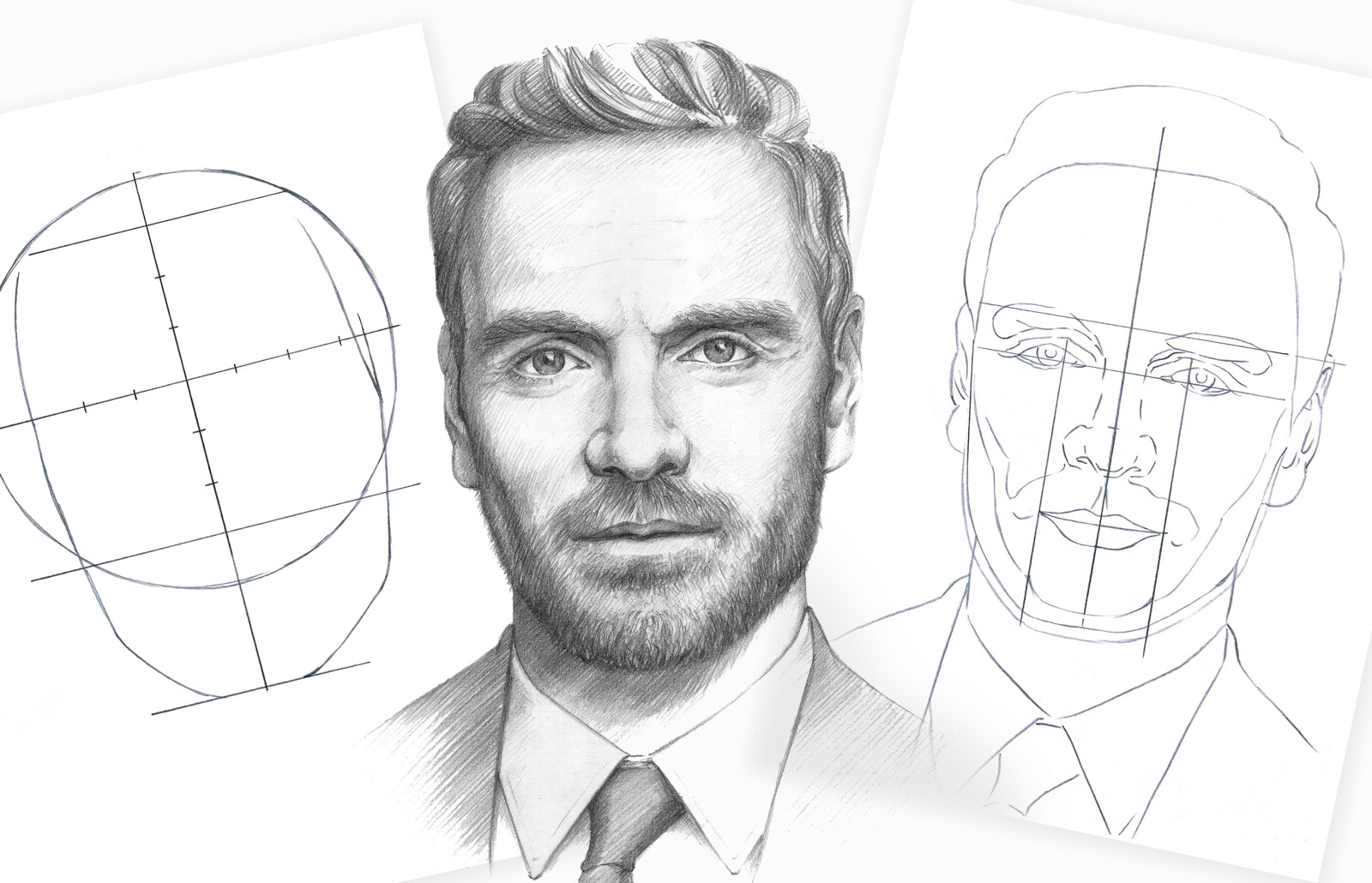 Как нарисовать портреты людей, знаменитостей карандашами поэтапно для начинающих