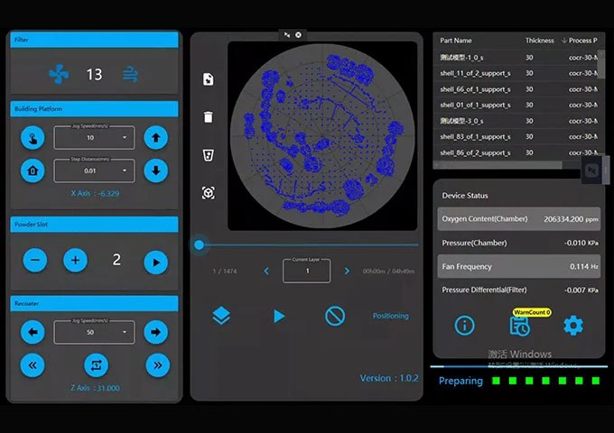 Riton Controller: ход печати и данные принтера в реальном времени
