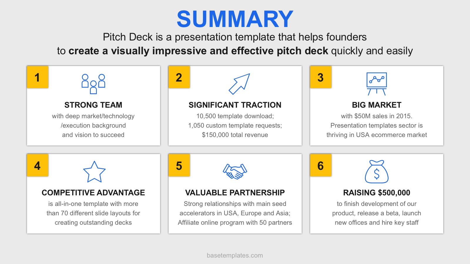 10 Slide Pitch Deck Template