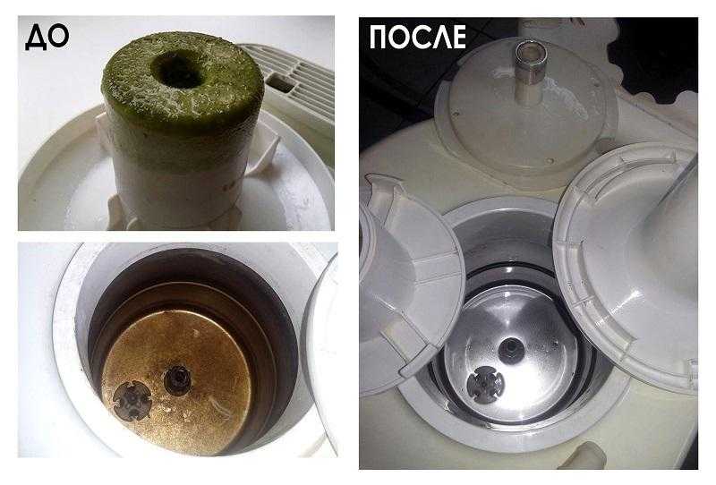 Санитарная обработка кулера для воды - до и после дезинфекции