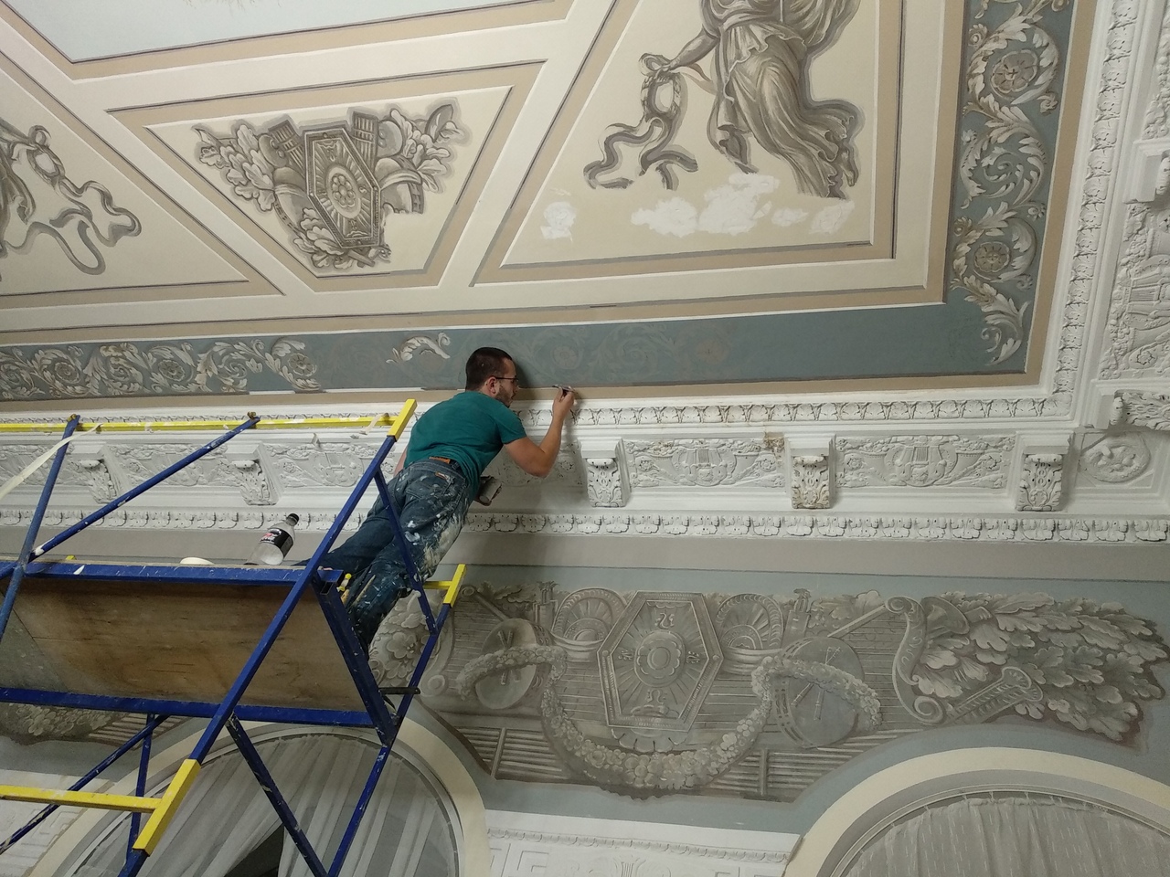Роспись потолка, Роспись потолков на заказ, Художественная роспись потолков