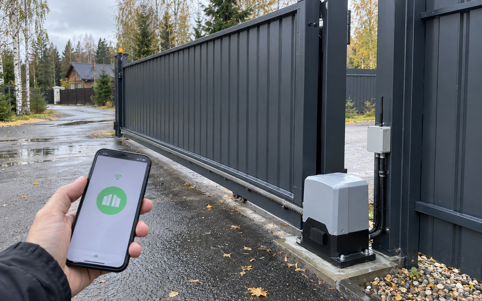 Установка GSM-модуля для ворот