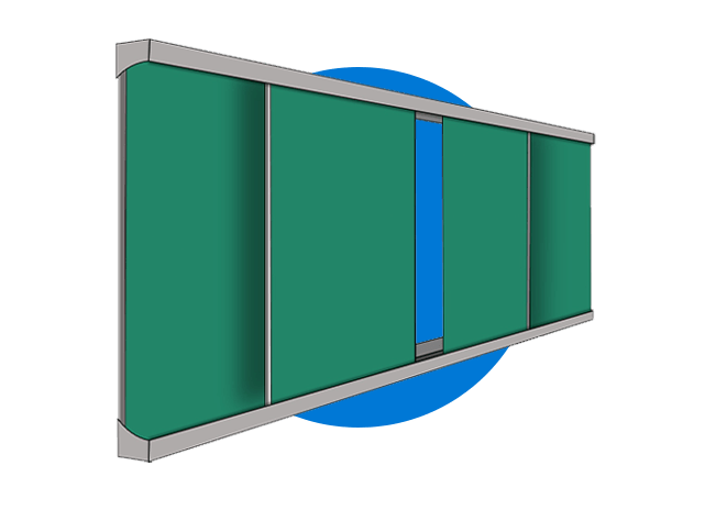 раздвижная рельсовая система досок
