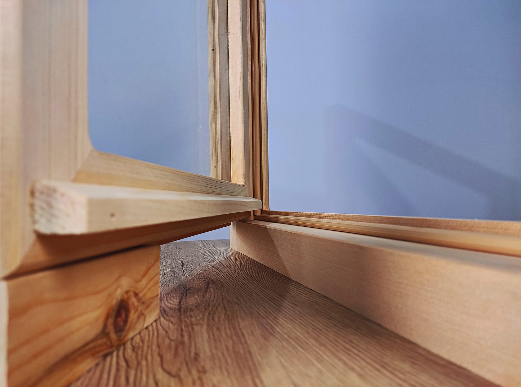 окно кедр прозрачный стеклопакет