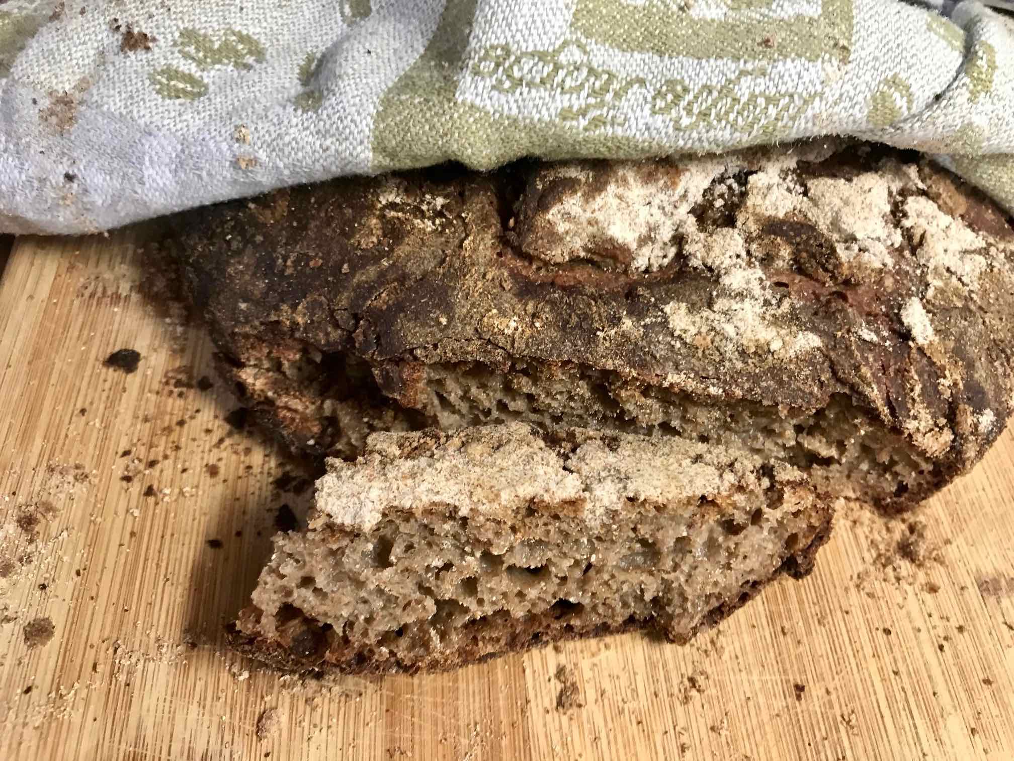 Authentic Northern Rye Bread Recipe with Only Rye Flour, Salt and Water