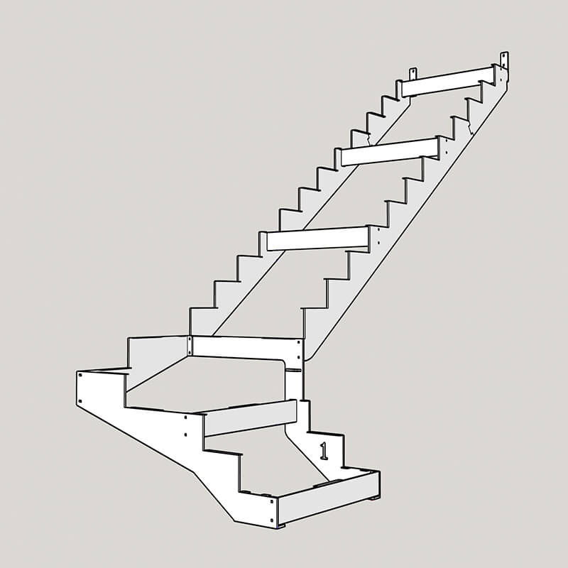 лестница забежные ступени