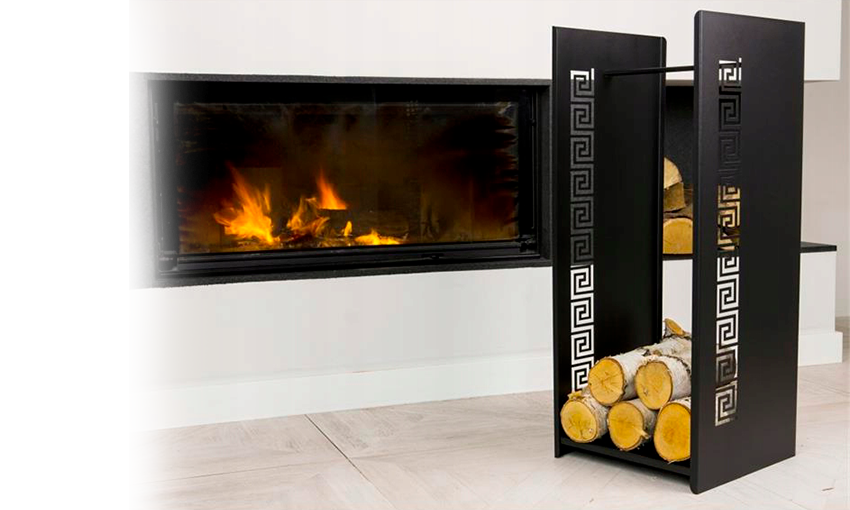 Очаг кованый чёрный в виде футбольного мяча