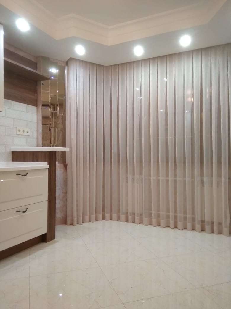 Лёгкая полупрозрачная ткань в интерьере