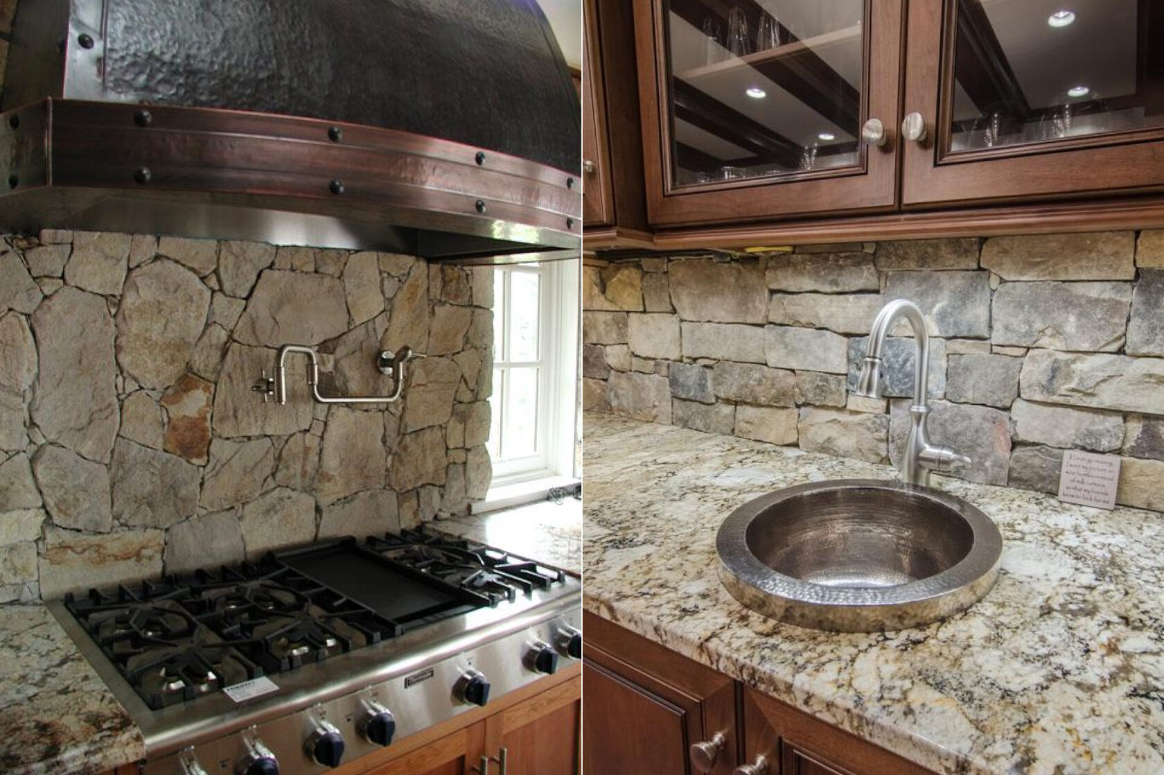 Применения декоративного камня в отделке кухни (фото примеры)