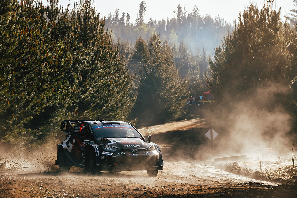 Калле Рованпера и Йонне Халттунен, Toyota GR Yaris Rally1 (A-7540), ралли Чили 2025 / Фото: Toyota Gazoo Racing WRT
