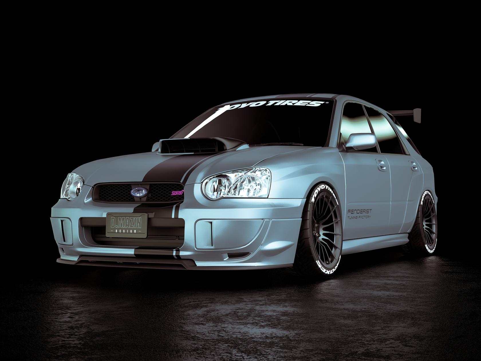 FENDERIST SPEC S Rear Fender Flares Set for STI front / WIDE BODY KIT ...