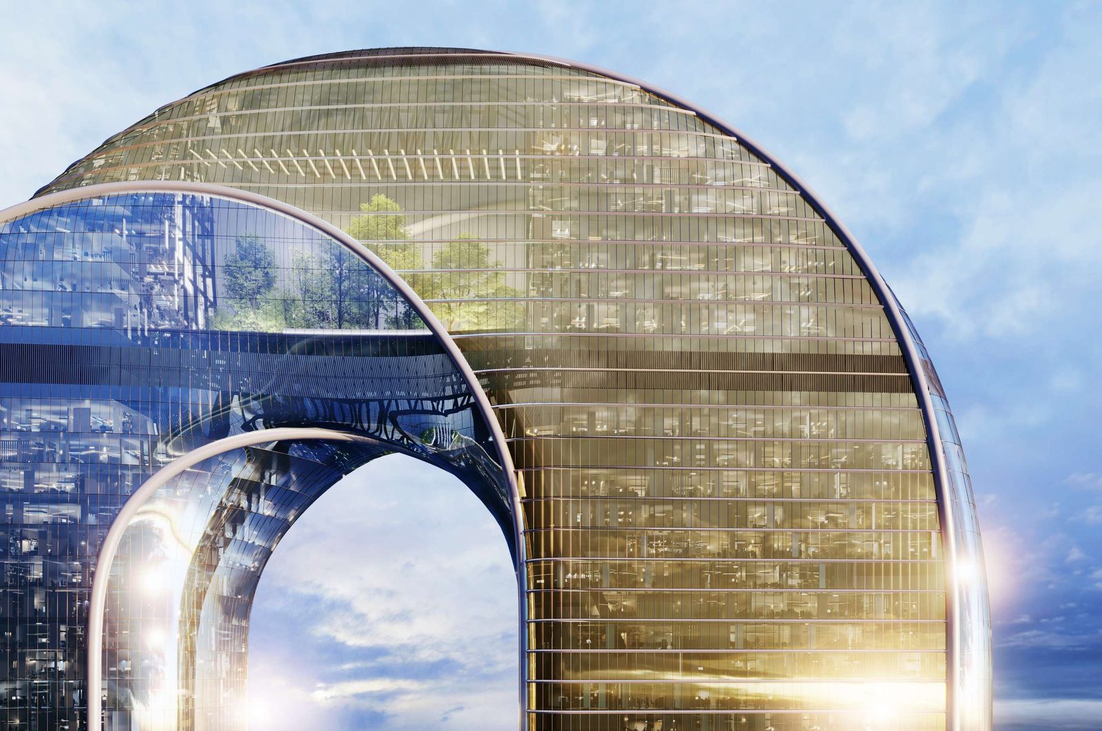 Sky Bridge между башнями ЖК ONE на 83-м этаже