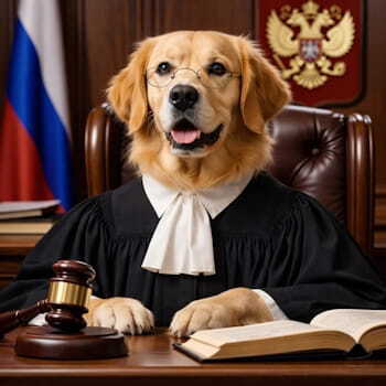 Собака в образе судьи в российском суде - личная ответственность владельца собаки по законам РФ с 2026 года