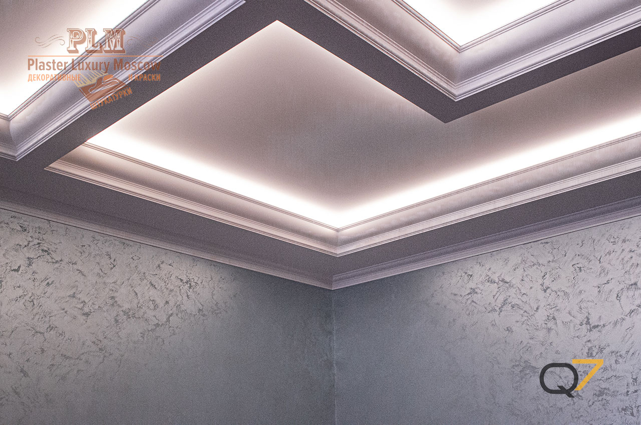 Внутренняя отделка стен в Москве декоративной штукатуркой