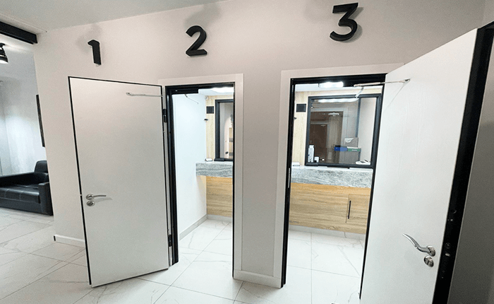 Офис с кабинками