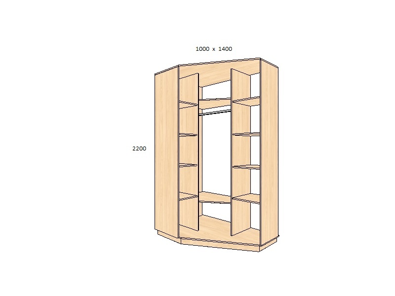 Шкаф 1500 на 2600