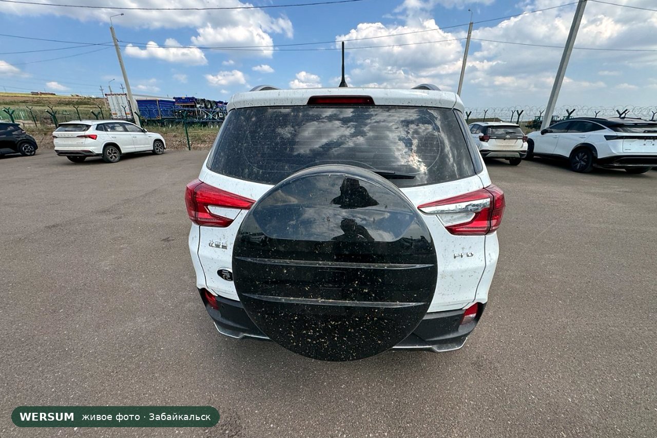 BYD Yuan Pro, сзади: запаска на двери и надпись PRO