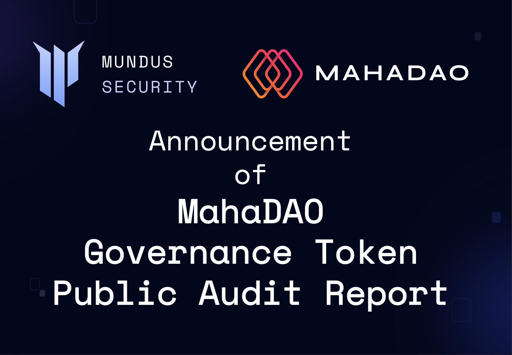 MahaDAO Governance Smart Conract Audit
