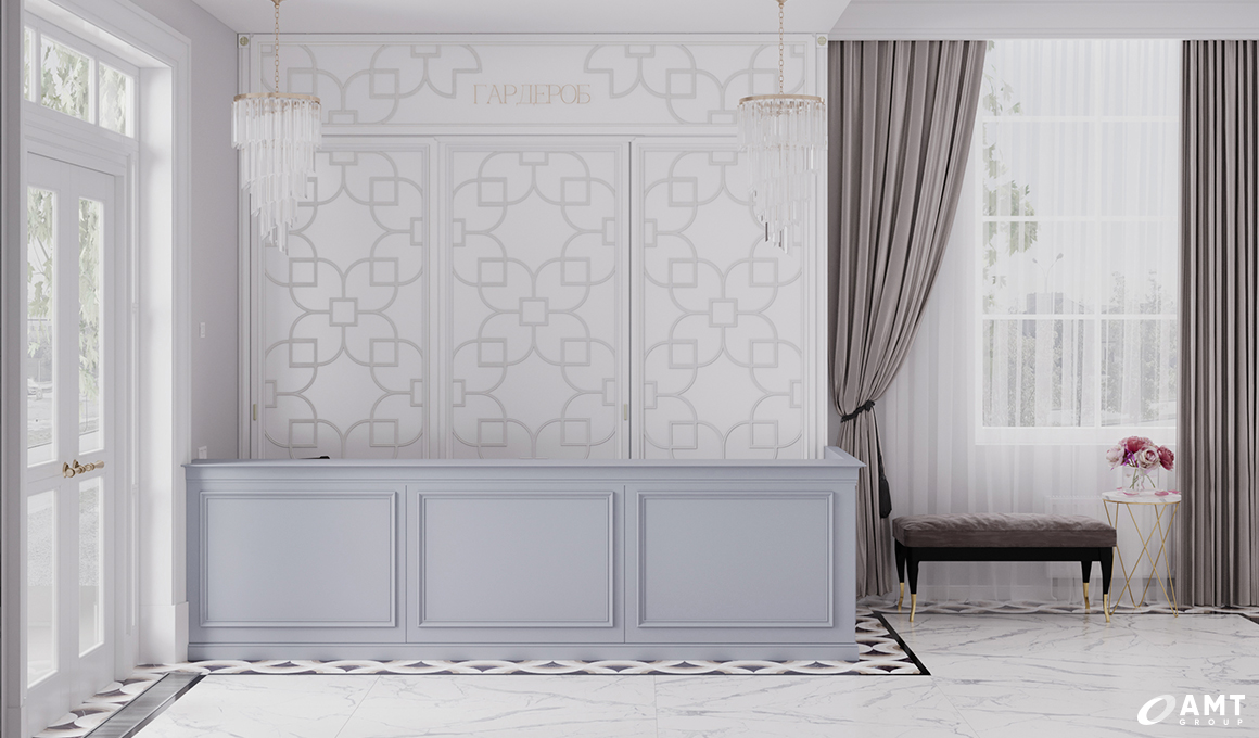 Холл малого зала дома торжеств Prince Palace