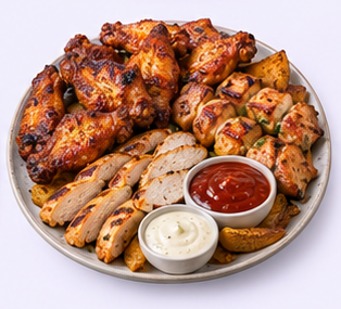 Иллюстрация: Микс курицы BBQ