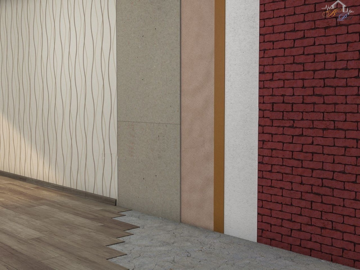 Пример отделки звукоизолирующей штукатуркой