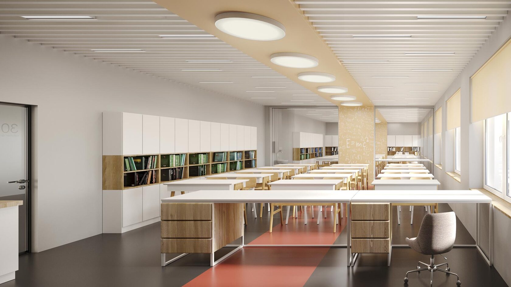 High School Interior Design with Flexible Learning Spaces | Piglova ...