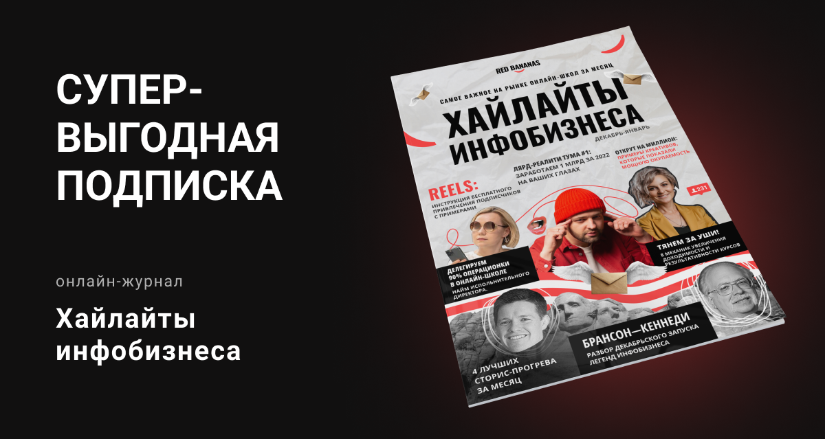 Годовая подписка. Хайлайты инфобизнеса журнал. Сертификат инфобизнес.