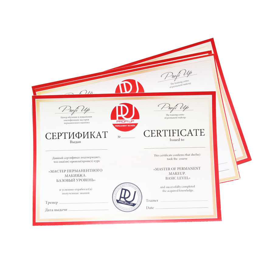 Сертификат Международной академии Profi Up
