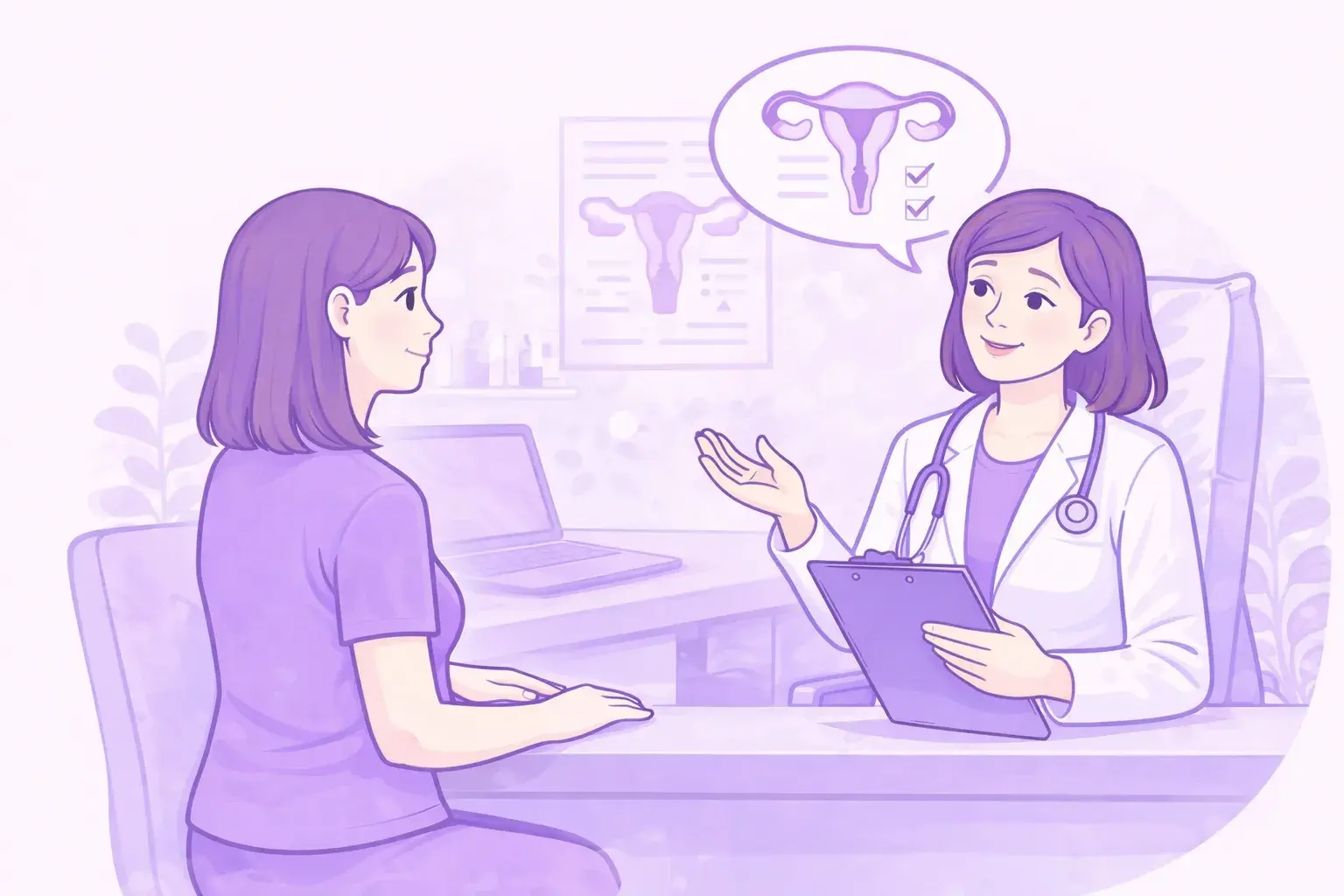 Врач проводит консультацию