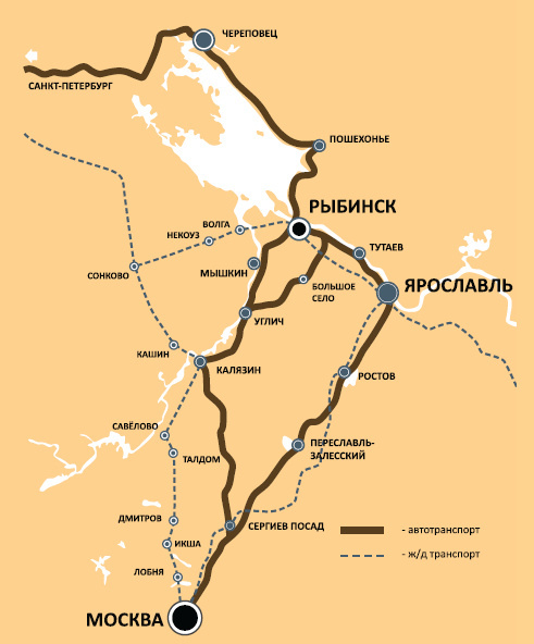 Карта россии город ярославль