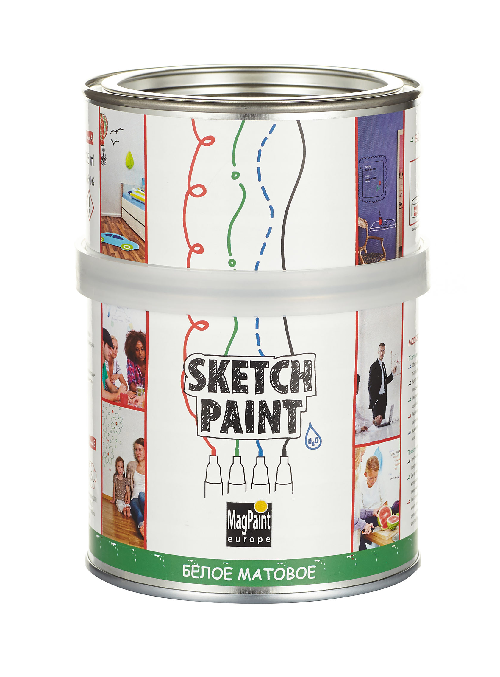 Sketchpaint Белая маркерная краска MagPaint