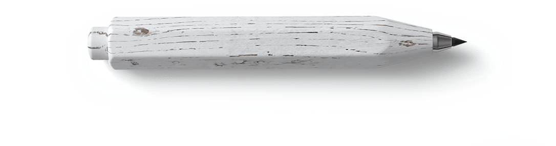 Белый деревянный карандаш