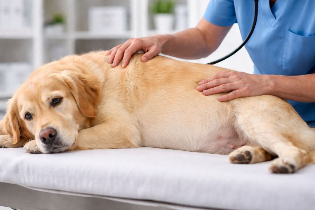 Скопление жидкости в брюшной полости у собак