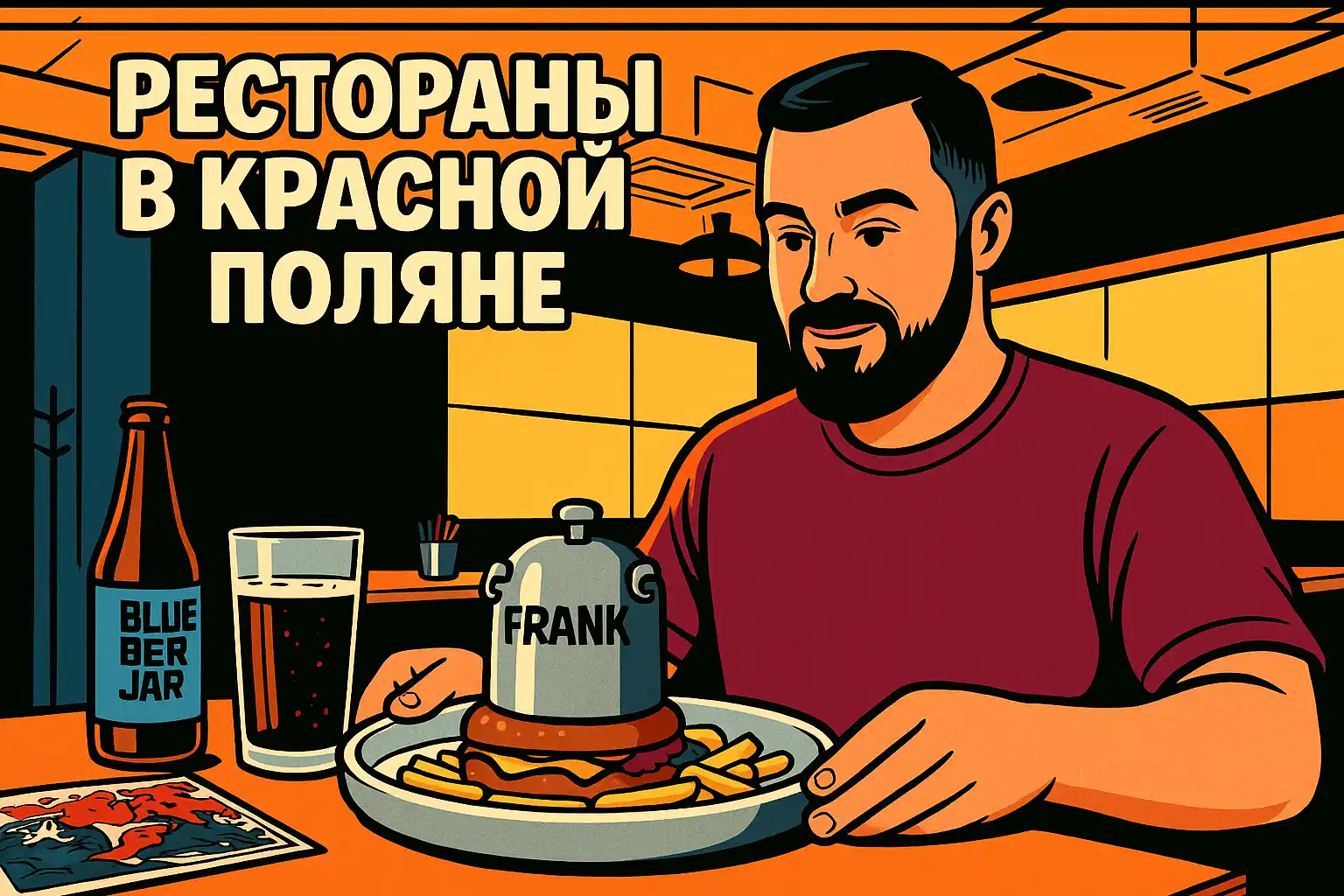 FRANK by БАСТА в Эстосадке: брутальный гриль-бар с рёбрами и бургерами