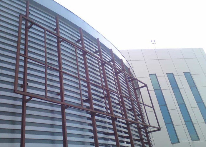 Крышная рекламная установка — structure work 6