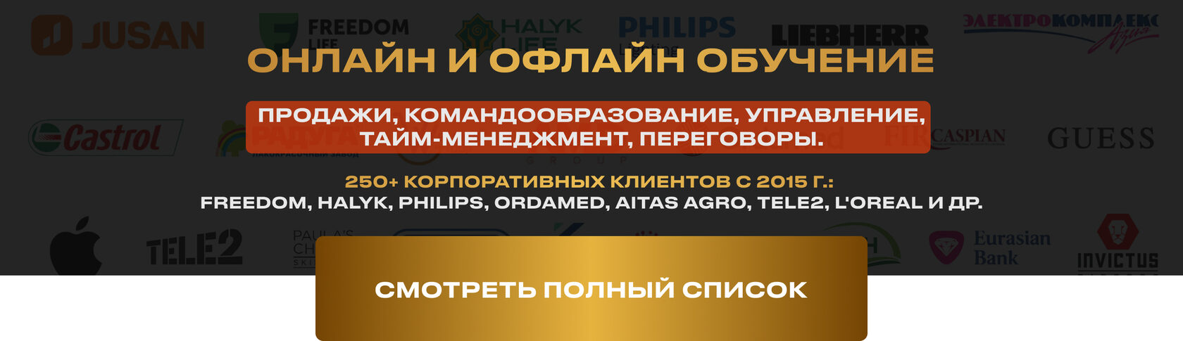 Сферы бизнесов клиентов в портфолио Smart Sales
