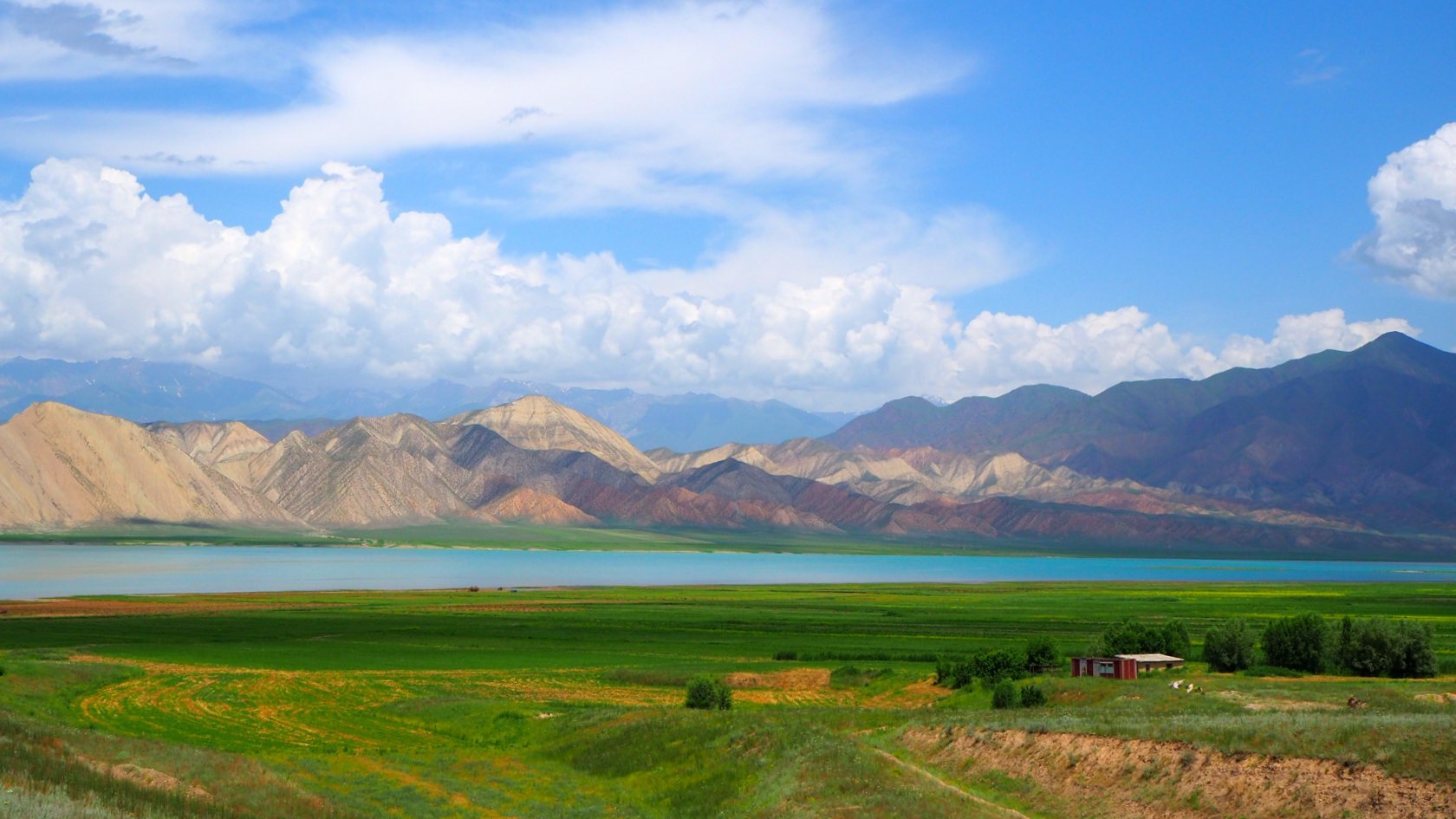 Озеро Токтогул Киргизия