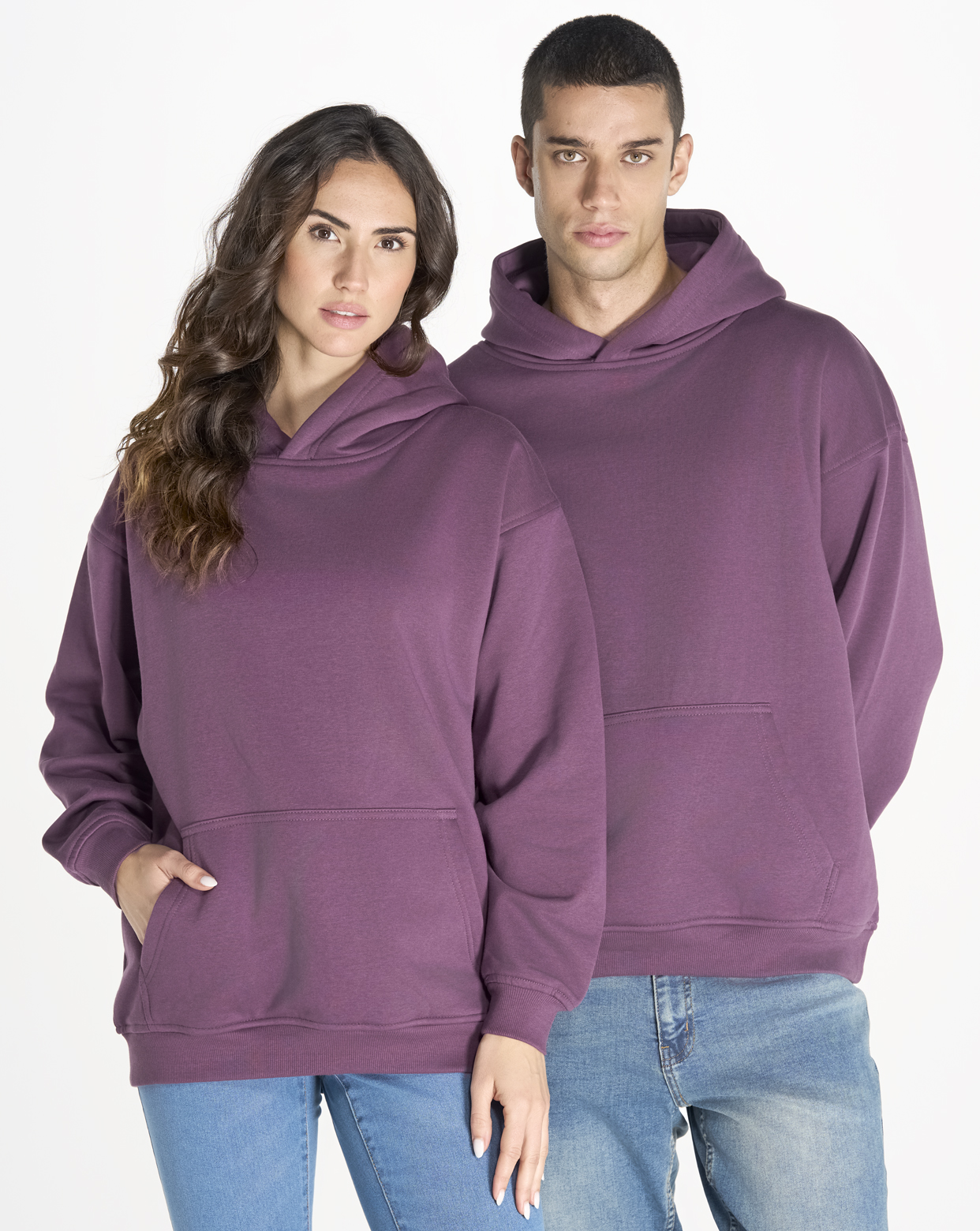 Худзі oversize — прыклад пасадкі