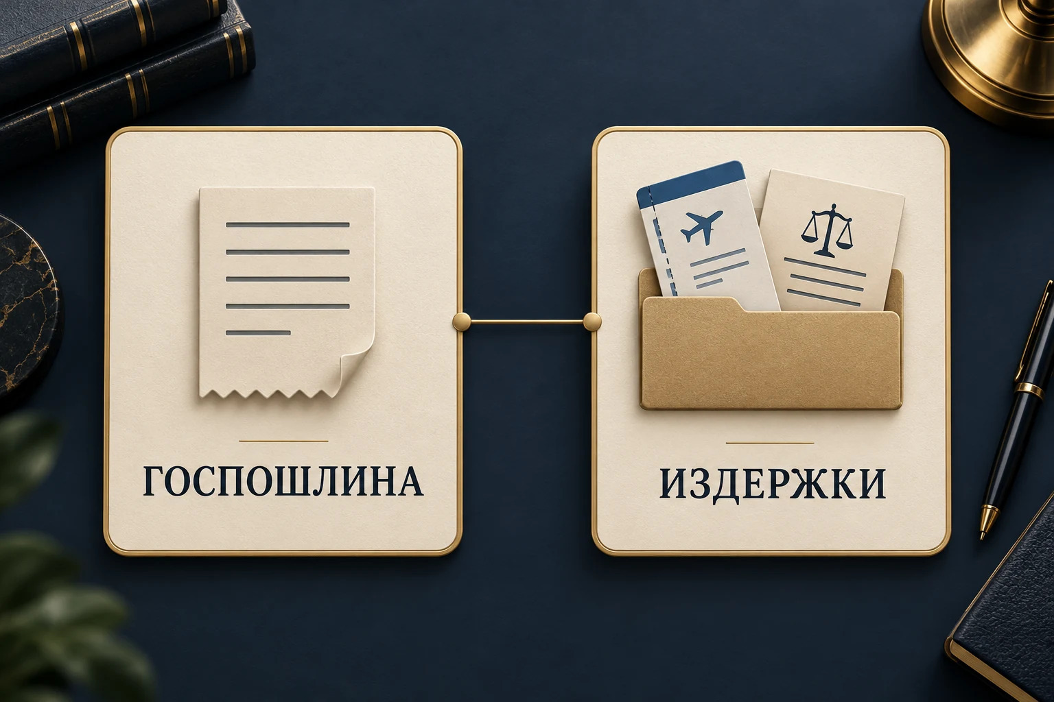Концептуальная схема судебных расходов: государственная пошлина и издержки на ведение дела
