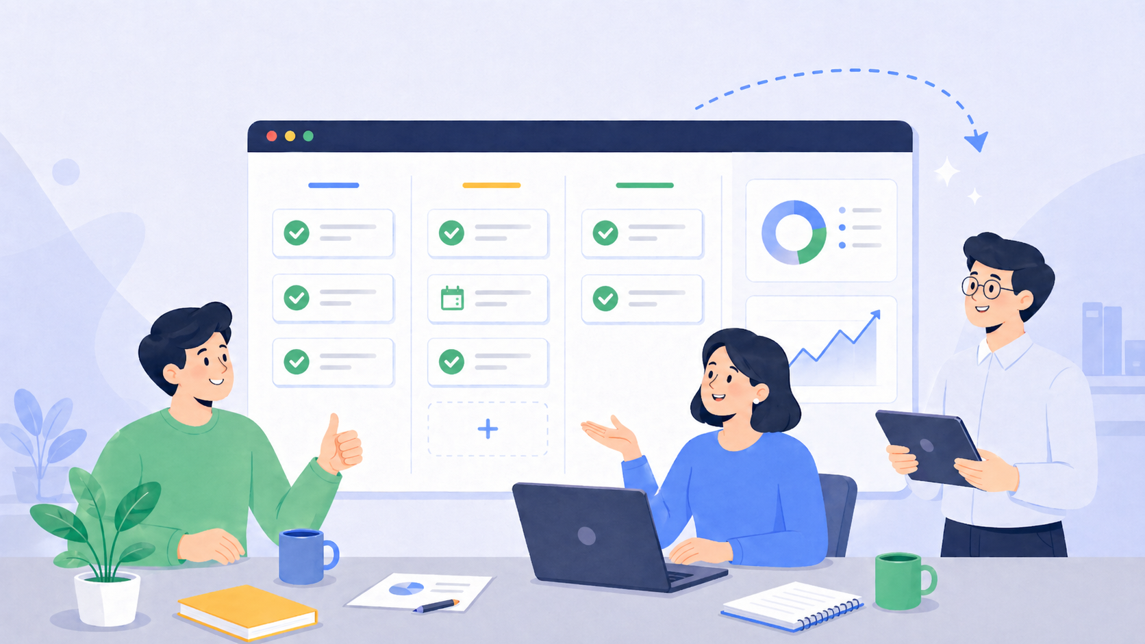 Программа управления проектами Upservice помогает работе команды