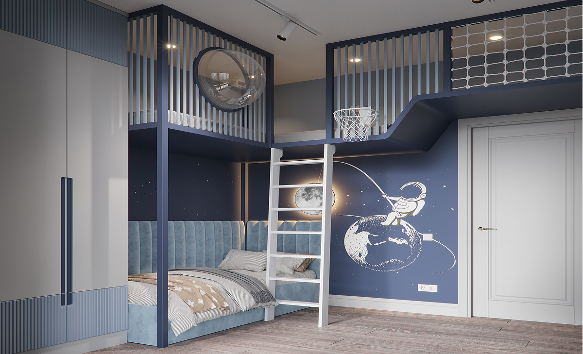 Дизайн комнаты для мальчика в ЖК KM Residence Prime — индивидуальность ...