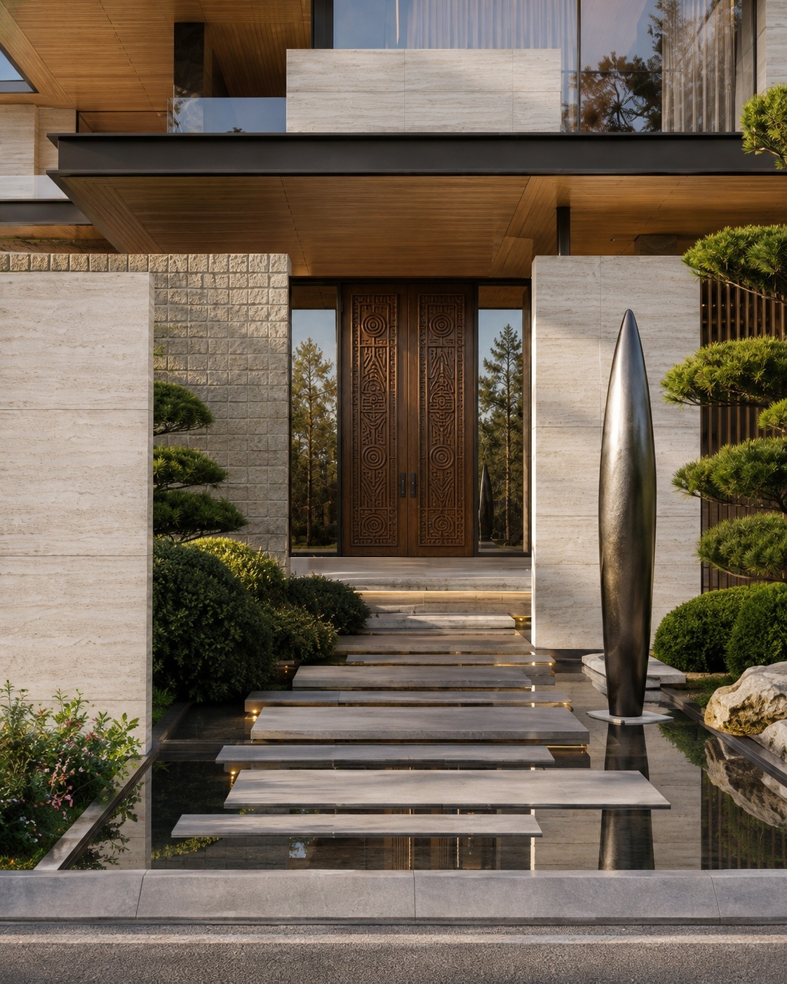 VILLA D’OLIVA — Главный фасад и входная группа