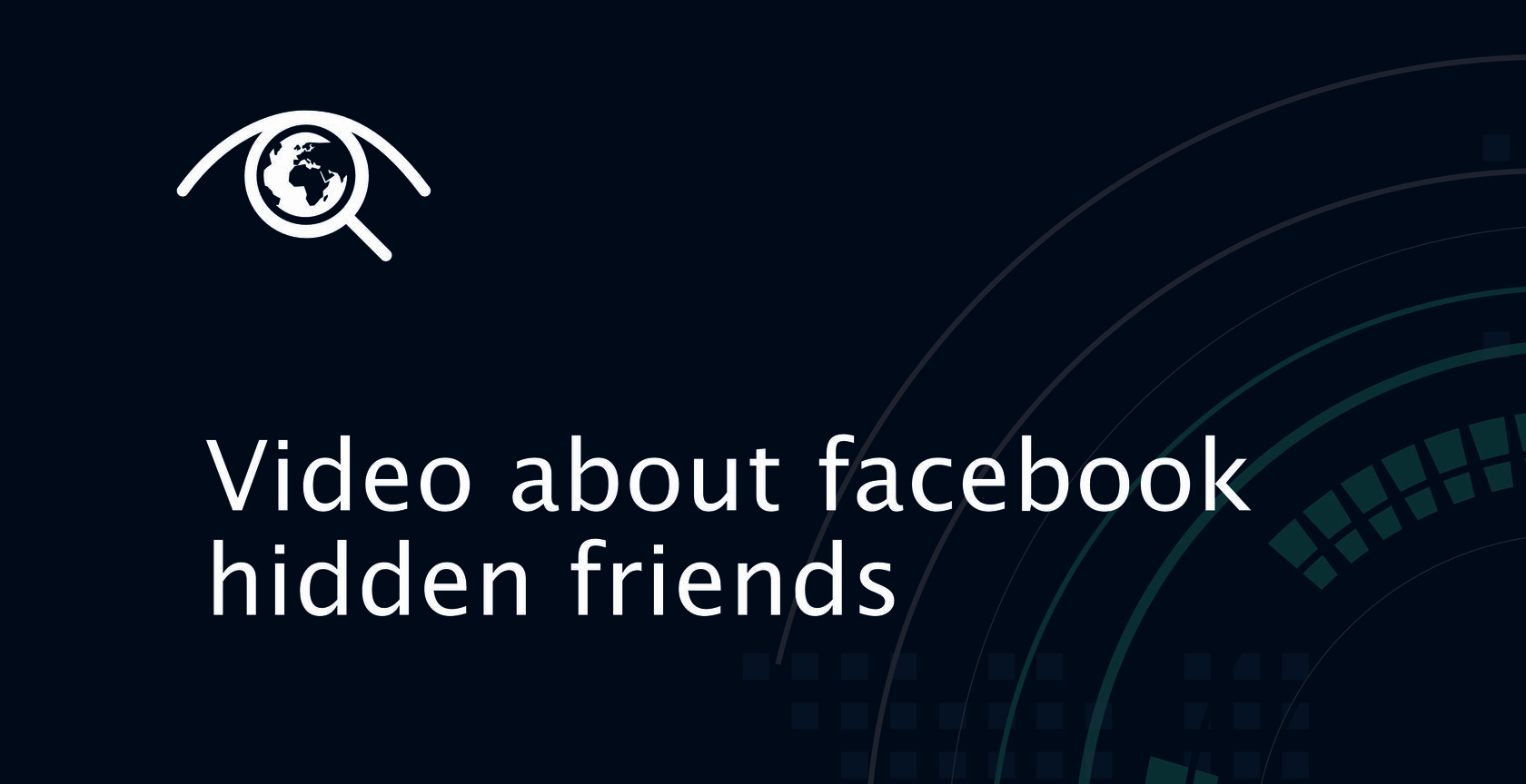 Conducting discreet Facebook hidden friends search