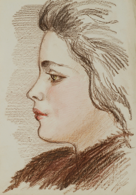 Барто Р.Н. Женский портрет. 1950-е