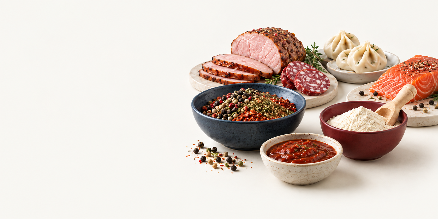 Специи, маринады и ингредиенты для мясной и рыбной продукции